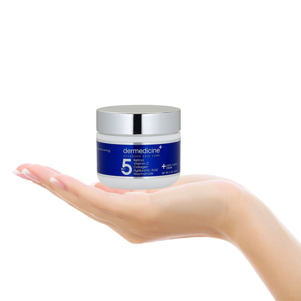 Potent Anti-Aging Facial Cream with Retinol and Vitamin C | Increase Collagen Production, Hydrate Skin | 2 oz | Reduce Wrinkles and Fine Lines