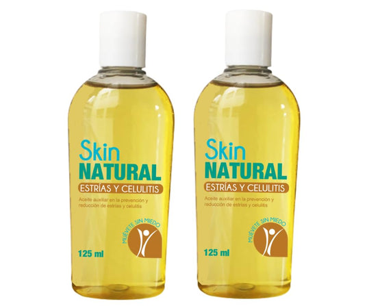 SKIN NATURAL - Aceite Corporal 250 ml - Previene, Atenua, y Disminuye, Estrías, Celulitis, Cicatrices, Imperfecciones e Impurezas - Oil 100% Natural, ideal para Embarazadas, Dietas, y Deportistas