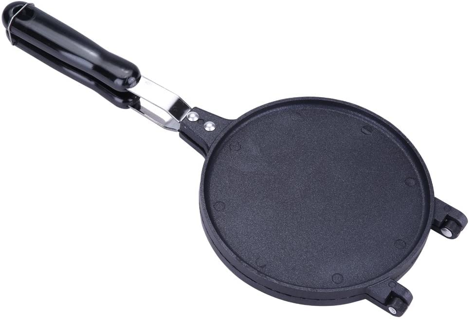 Máquina para hacer conos de gofres, Sartén para tortillas crujientes multifuncional Bandeja hornear gofres Bandeja para hornear con platos antiadherentes para helado de crepe pizzelle (38,5x17 cm)