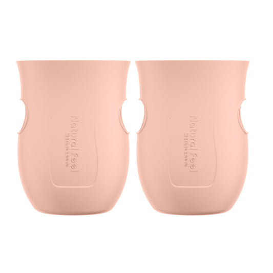 Fundas de Silicona Gulicola Rosa Biberones de Vidrio 148 ml Paquete Doble