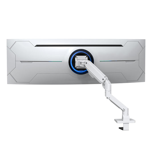 BEWISER - Brazo de Monitor de Alta Resistencia para Pantallas de 34 a 49 Pulgadas y Nuevas de 57 Pulgadas, Capacidad de Peso de hasta 44 Libras, Brazo de Monitor Ajustable Giratorio de Altura de