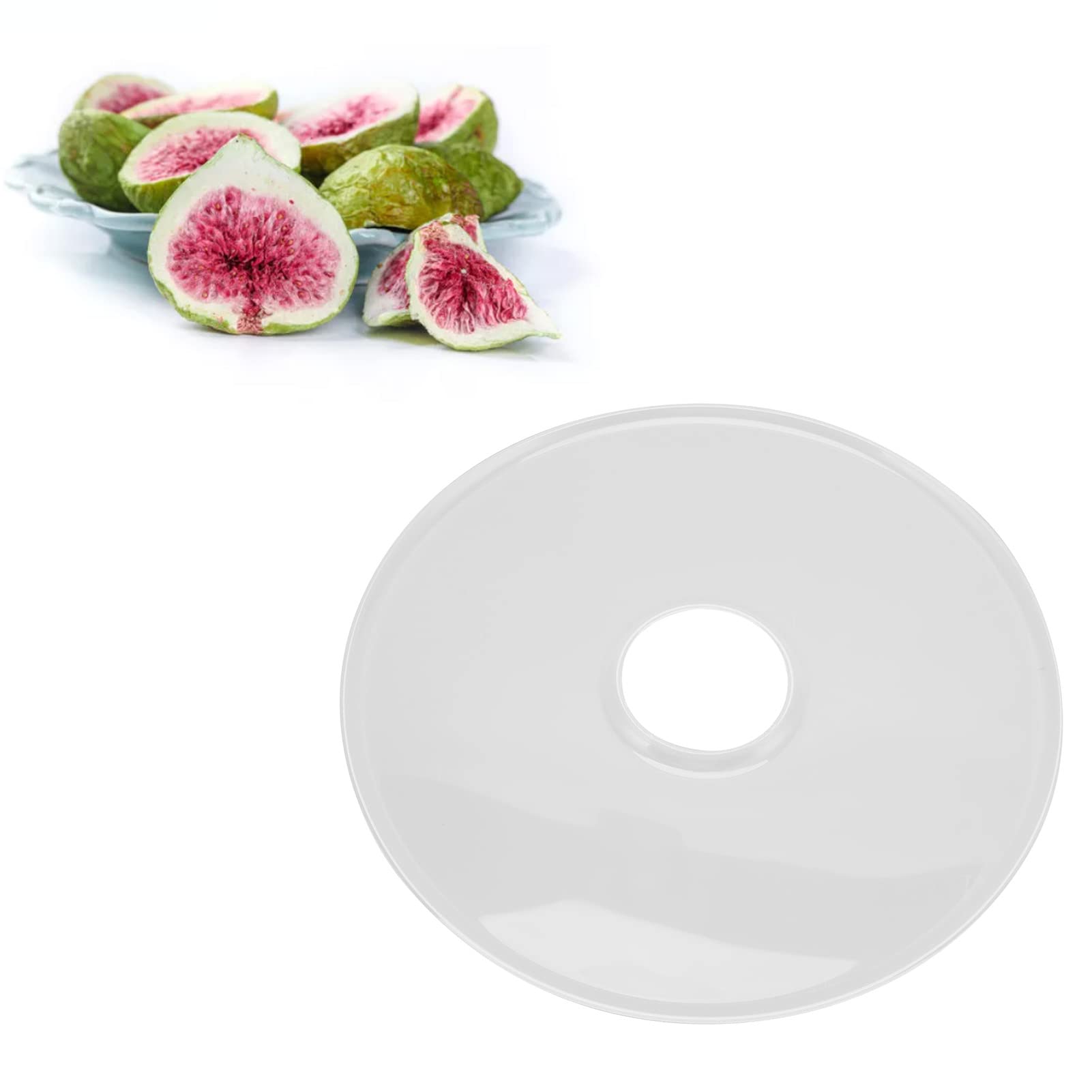 Hojas Deshidratadoras, Hoja Deshidratadora de Frutas de Silicona, Alfombrilla Enrollable Redonda de Frutas para Secador de Alimentos FD660, 12.4 (Transparente)