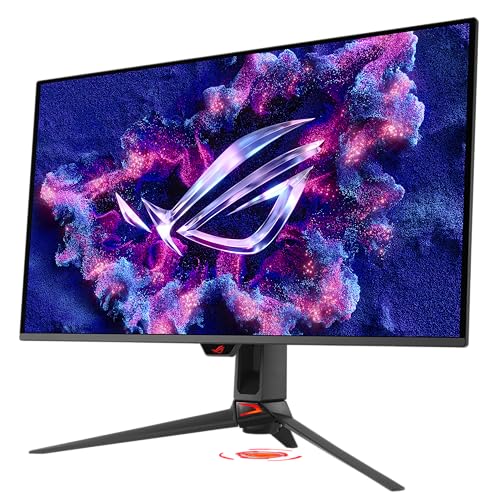 ASUS ROG Swift Monitor para juegos OLED 4K de 32 pulgadas (PG32UCDMR): 4K (3840 x 2160), QD-OLED, 240Hz, 0.03ms, compatible con G-SYNC, 99% DCI-P3, USB-C 90W, DisplayWidget, DisplayPort 2.1, garantía