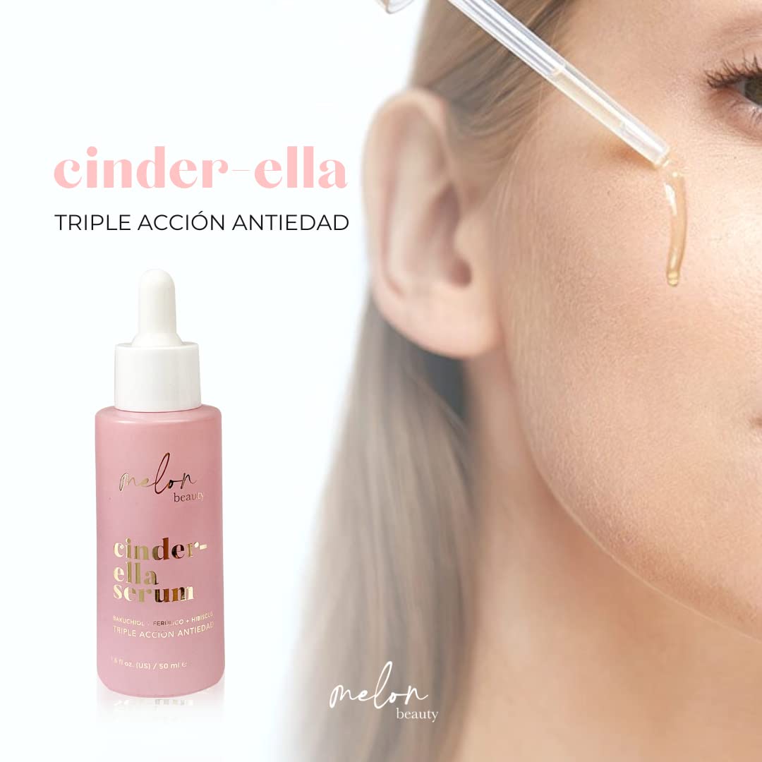 LED Guasha Melon Beauty - Dispositivo antiedad facial con luz led, calor y vibración. Da un efecto lifting, disminuye líneas, arrugas y tonifica tu rostro. Incluye Serum de Bakuichol el nuevo retinol vegano. Color ROSA