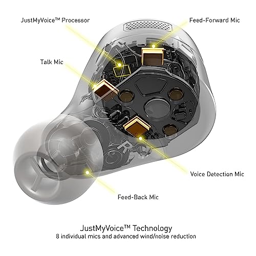 Technics Audífonos de inserción inalámbricos con Advanced Noise Cancelling, audífonos con Bluetooth de Alta fidelidad, conectividad Multipunto, Gran Calidad de Llamada con JustMyVoice - EAH-AZ60-K