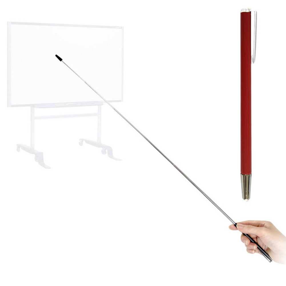 Puntero para Presentaciones Pointer Negro Mate con Detalle Cromo (Rojo)
