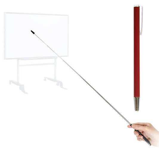 Puntero para Presentaciones Pointer Negro Mate con Detalle Cromo (Rojo)