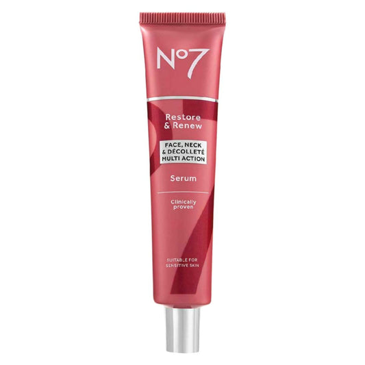 No7 Restore & Renew FACE, NECK & D�COLLET� MULTI ACTION Serum 75ml