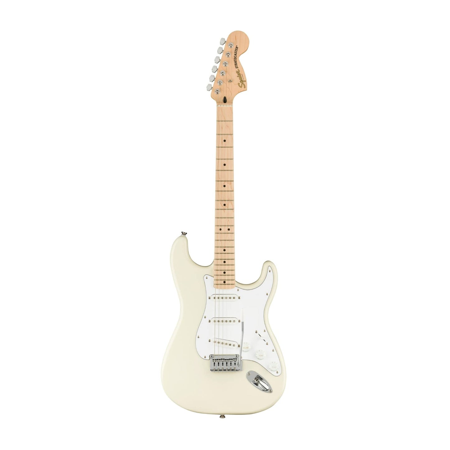 Fender - Squier Affinity Series Stratocaster - Guitarra eléctrica - Blanco olímpico con diapasón de arce
