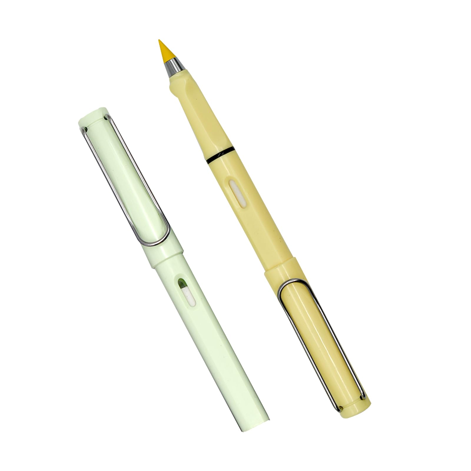 Lopenle - 12 lápices de colores eternos infinitos para colorear para siempre sin tinta con 12 puntas reemplazables, lápiz mágico para la escuela, oficina, uso profesional