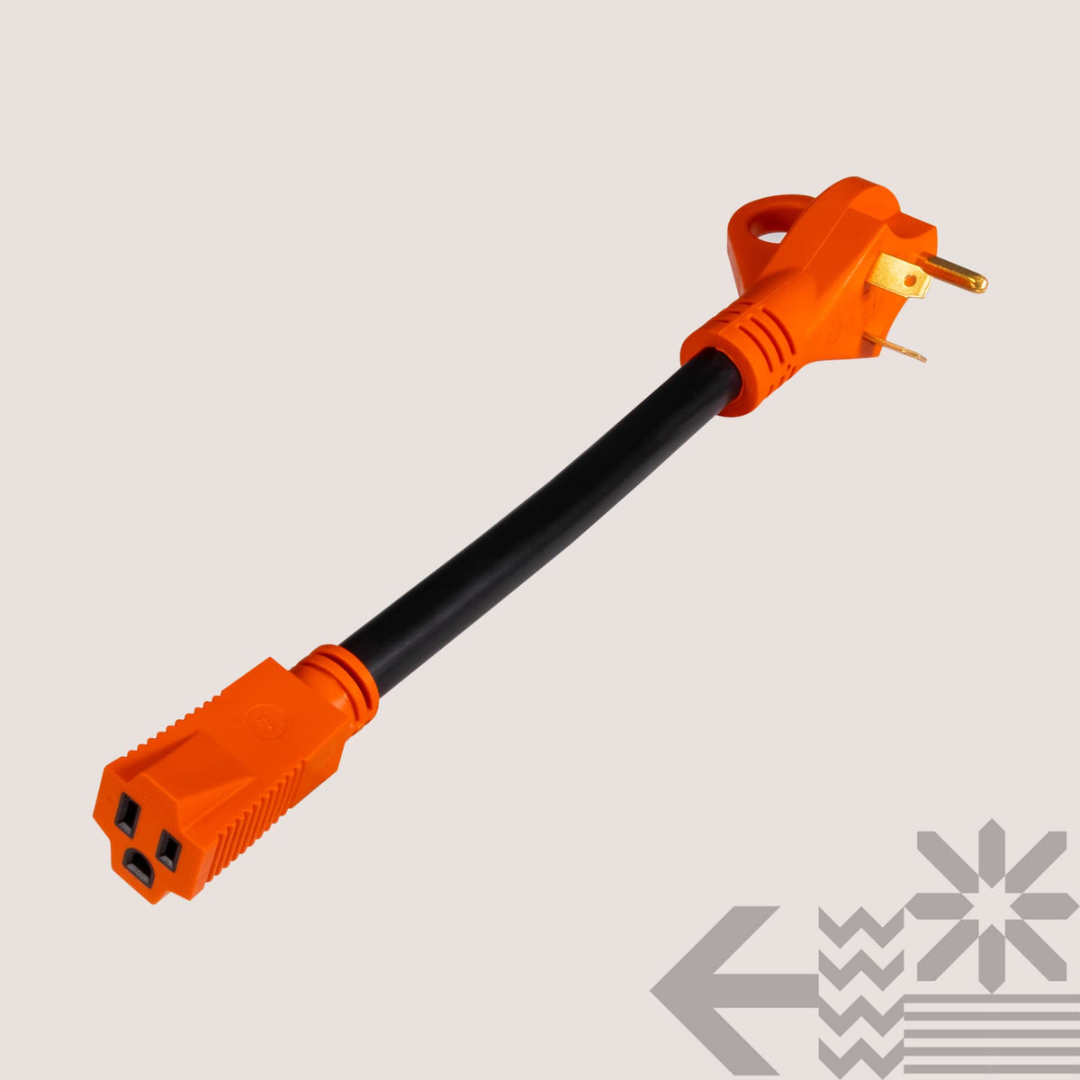 Adaptador de Corriente True MODS RV 125V Enchufe Conector 15A a 30A