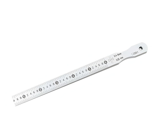 Calibre de precisión de cuña con marcas de alto contraste, calibre cónico de acero inoxidable para reparación automotriz y trabajo de metales, diseño de escala de fácil lectura, identificación