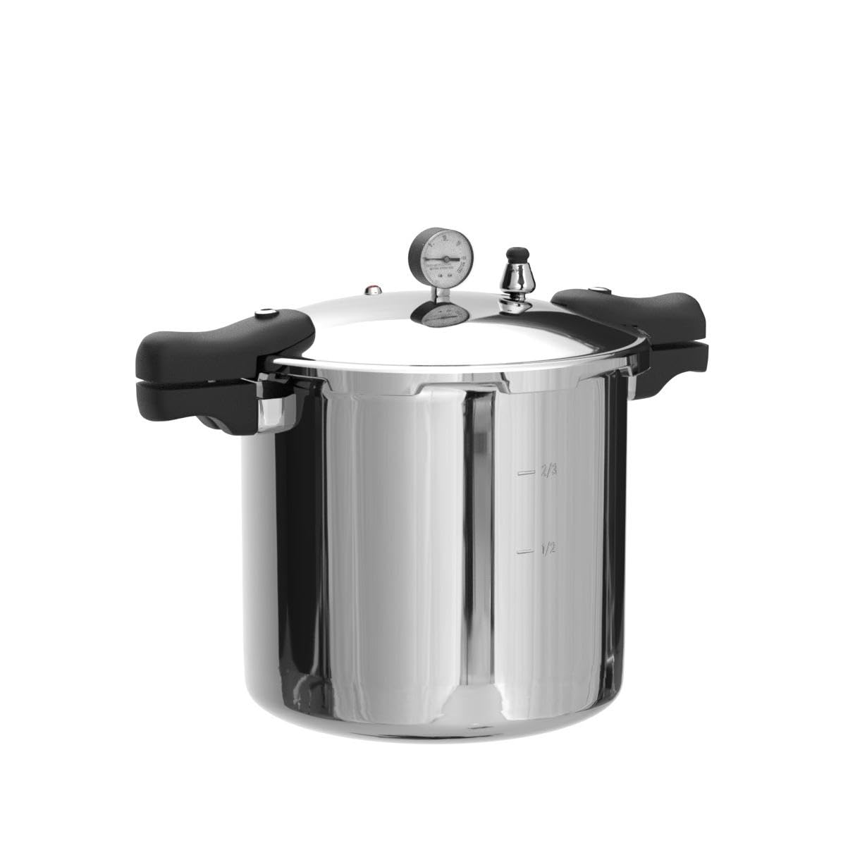 Denali Canning TANKER - Bote de presión y olla de 23 cuartos | Compatible con inducción, manómetro y regulador de presión, aluminio y acero inoxidable, Denali es una empresa estadounidense
