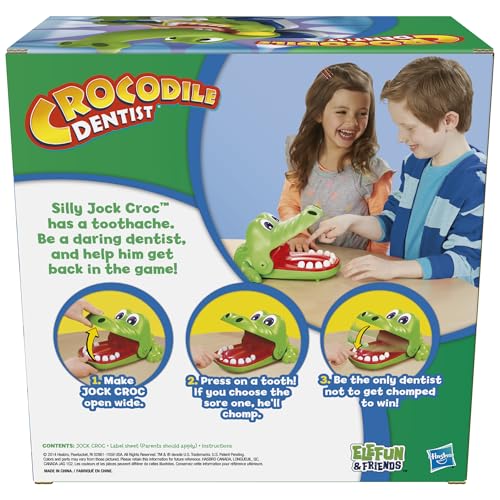 Hasbro Juego de cocodrilo Dentista, Elefun and Friends