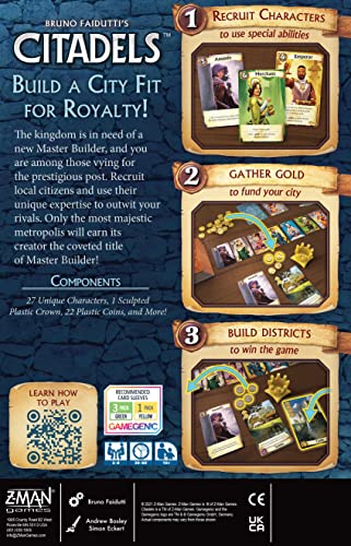 Juego de Mesa Z-Man Games Citadels Revised Edition Varias 2-8 Jugadores 30-60 Minutos 10+ Años