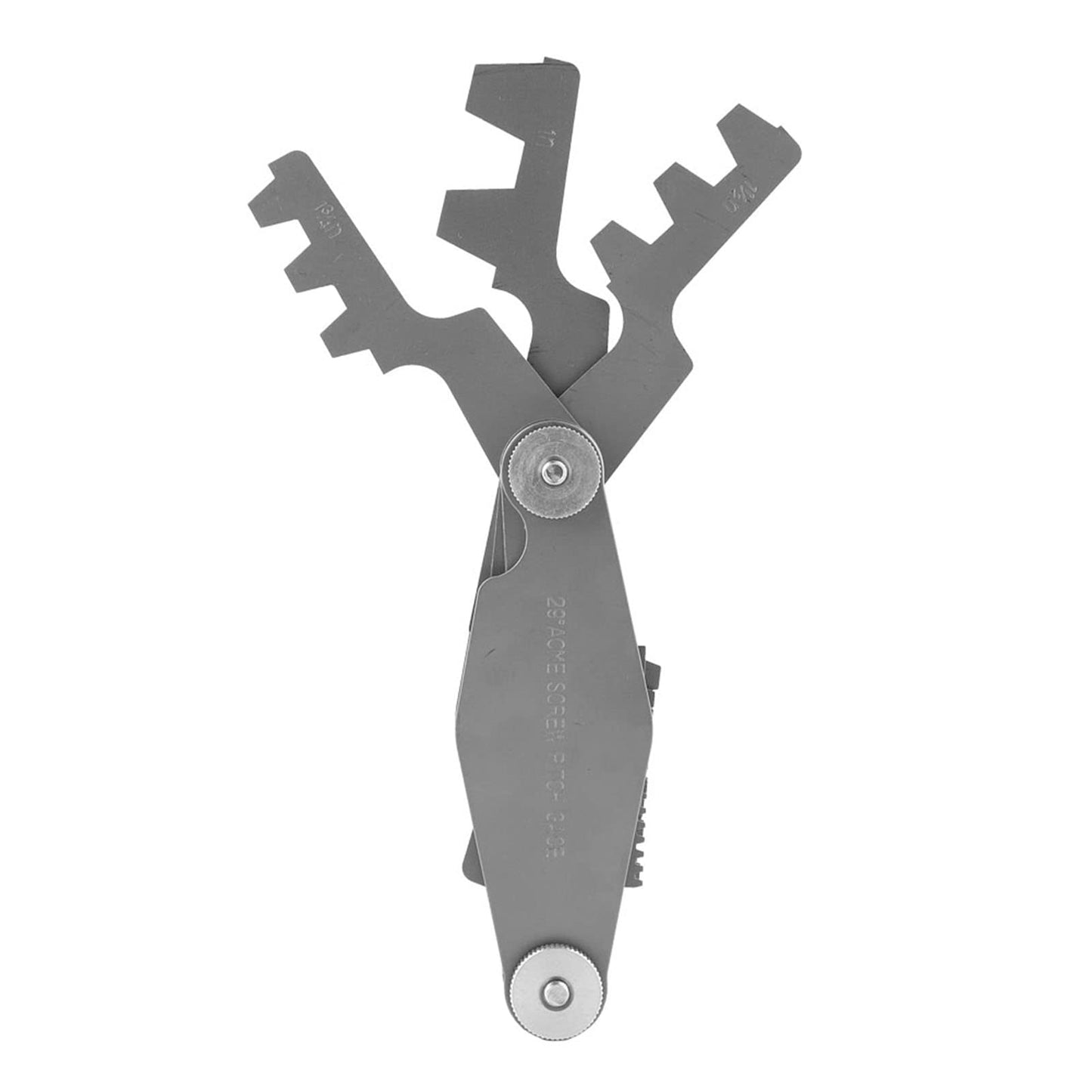 Calibrador de Rosca T Calibre de Paso de Rosca de Acero Inoxidable Herramienta de Medición de Paso de Tornillo Conjunto de Calibradores de Rosca Para Medir El Paso de Rosca de Rosca (Calibre de Rosca En T de 29 Grados)