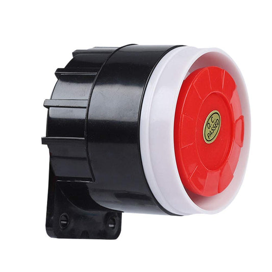 DC 12V Alarma Cableada, Sirena de Bocina Ruidosa de Alarma de Seguridad para el Hogar, Bocina Alarma Zumbador (120dB)