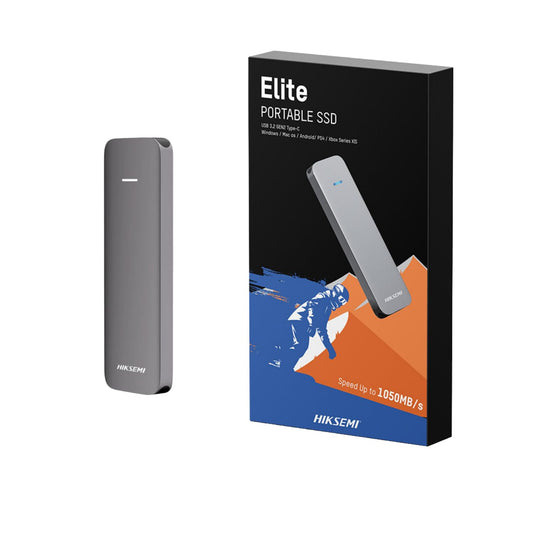 HIKSEMI SSD Externo Portable, Elite 1T [Nueva Generación], Capacidad: 1024GB, Lectura: 1050MB/s y Escritura:1030 MB/s, Compatible con Windows/Mac/Android 4.4 y Superior, USB 3.2, Gen2 Type-C