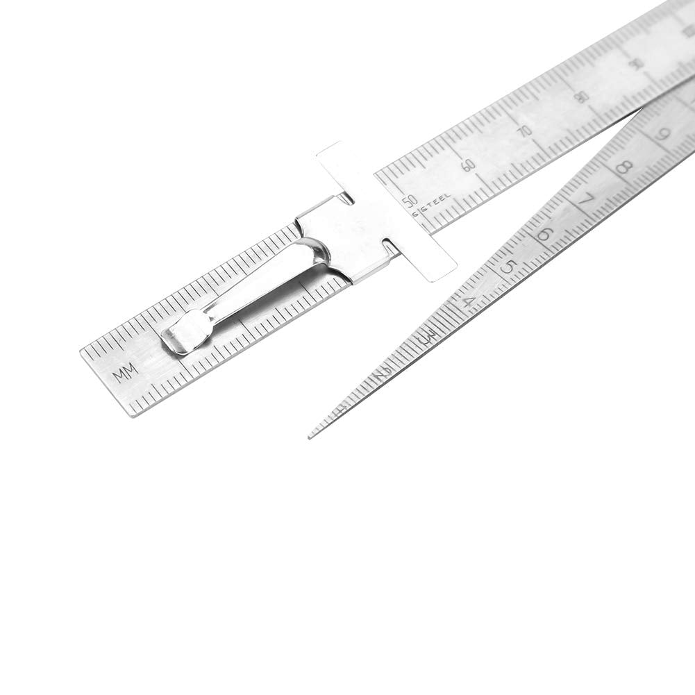 Herramienta de inspección de la regla del calibre de soldadura de soldadura de acero inoxidable 1-15 mm