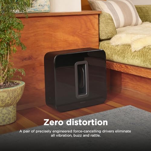 Sonos Sub Gen 3 Subwoofer Inalámbrico para Graves Profundos - Negro