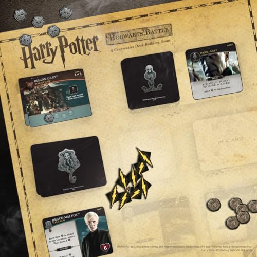 Juego de Mesa Usaopoly Harry Potter Hogwarts Battle Producto Oficial Cooperativo de Cartas para Construir Mazos