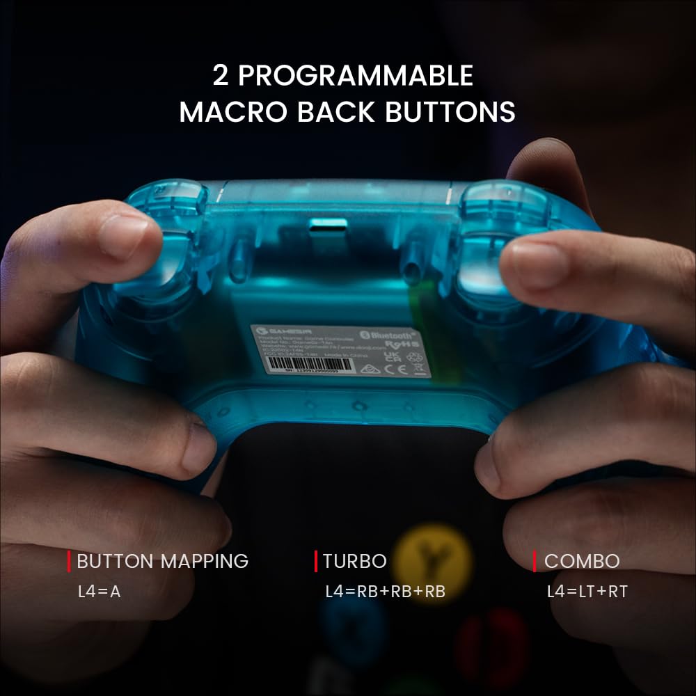 GameSir Nova - Controlador inalámbrico Pro para interruptor/Lite/OLED, Controladores de interruptor con efecto Hall JoySticks, LED RGB, recargable de 1200 mAh, turbo, programable, control de