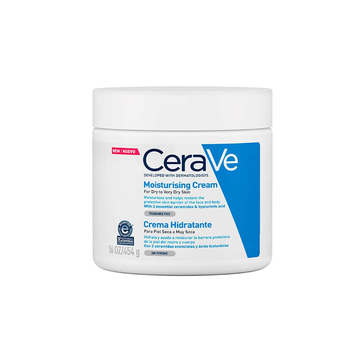 CeraVe Crema Hidratante |454gr| Hidrante diario para rostro y cuerpo para piel seca + Gel Limpiador Espumoso Diario para Piel Mixta, Grasa o con Acné 236ml