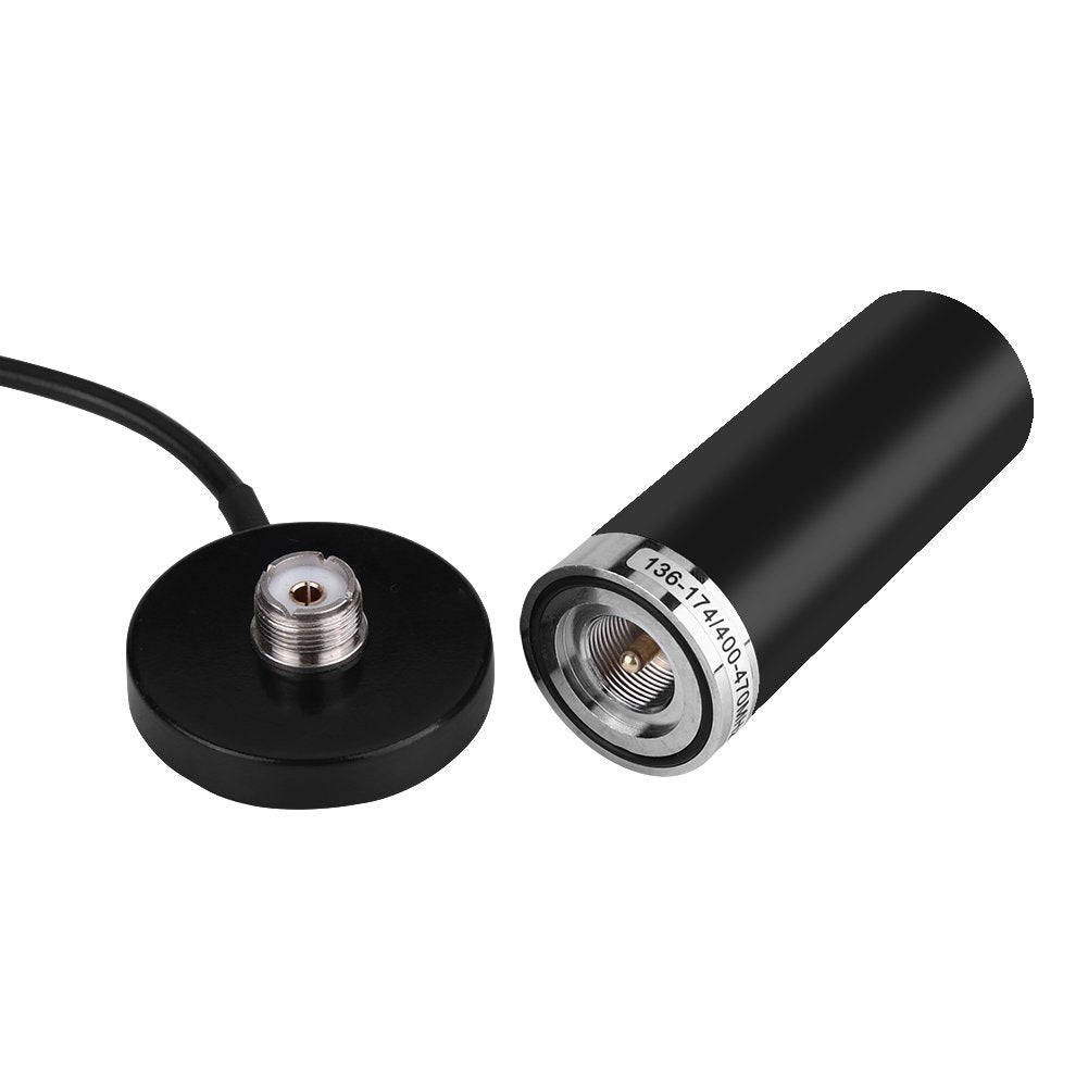 Antena de Radio Móvil Yoidesu Banda Dual VHF/UHF Alta Ganancia con Cable Base de Montaje Magnético para Vehículo