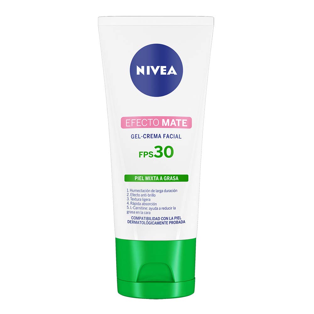 Nivea Crema Hidratante Facial Fps 30 Efecto Mate, 50ml + Gel Limpiador Facial Purificante Efecto Mate,150ml