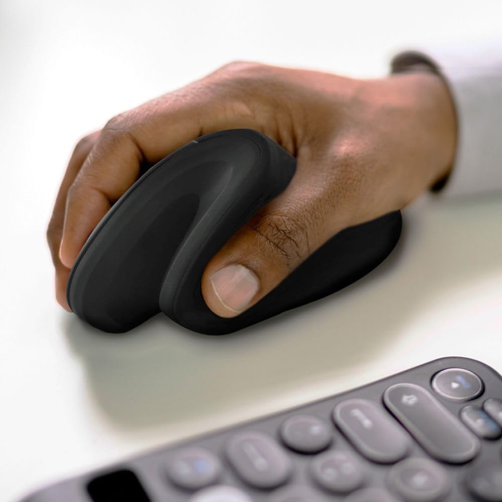 Mouse Inalámbrico Perfect Choice Negro Diseño Vertical