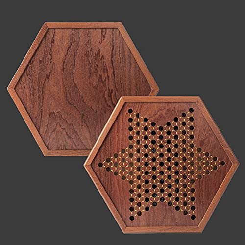 Juego de Damas Chinas de Madera Zwbfu con cajón de almacenamiento para niños y adultos