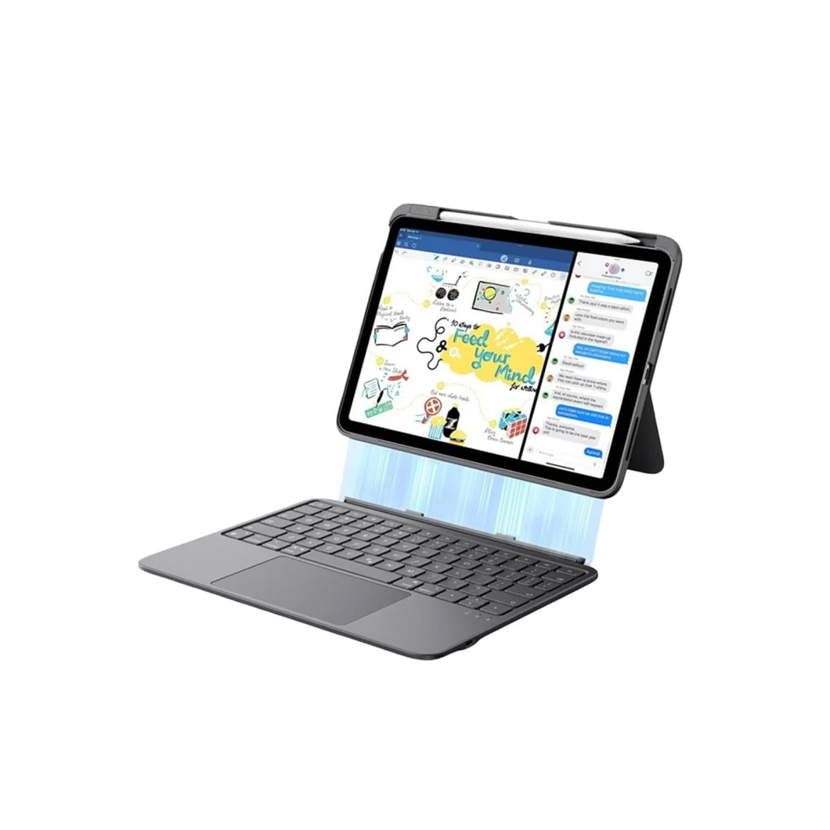 Funda iPad ESR Ultraligera con Teclado A16 11/10 Generación