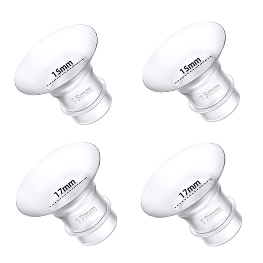 Insertos de Brida Medela Spectra 15 mm 17 mm Compatibles TSRETE CPPSLEE Momcozy S9 S12 Reducción de Túnel de 24 mm Paquete de 4 Pzas