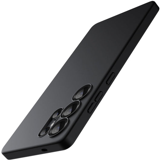 JETech Slim Ajuste Funda para Samsung Galaxy S25 Ultra 5G, Protección Completa Lente Cámara, Carcasa Protectora TPU Suave Delgada con Acabado Mate, Antigolpes (Negro Titanio)