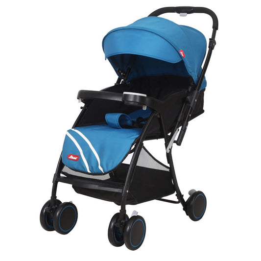 D´BEBÉ - Carriola Lu Baby - Carriola con Manubrio Reversible - Permite tener al Bebé siempre a la vista - Incluye Charola Porta Biberones - Color Azul