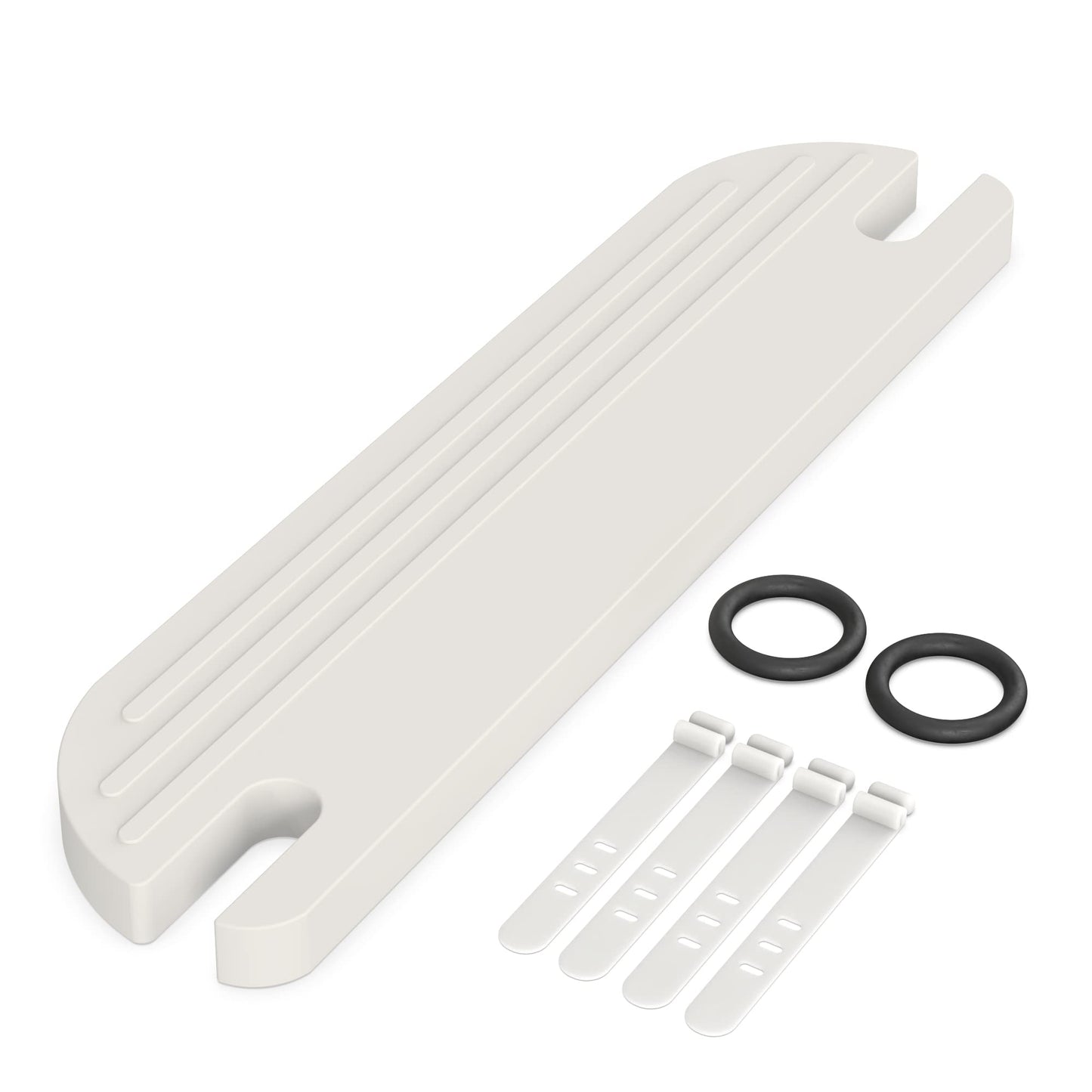 Reposapiés blanco IKEA para silla alta, compatible con sillas antilop | Reposapiés ajustable, reversible y antideslizante para silla IKEA – Fabricado con polipropileno duradero – (19.7 x 4.7 x 1 pulgadas)