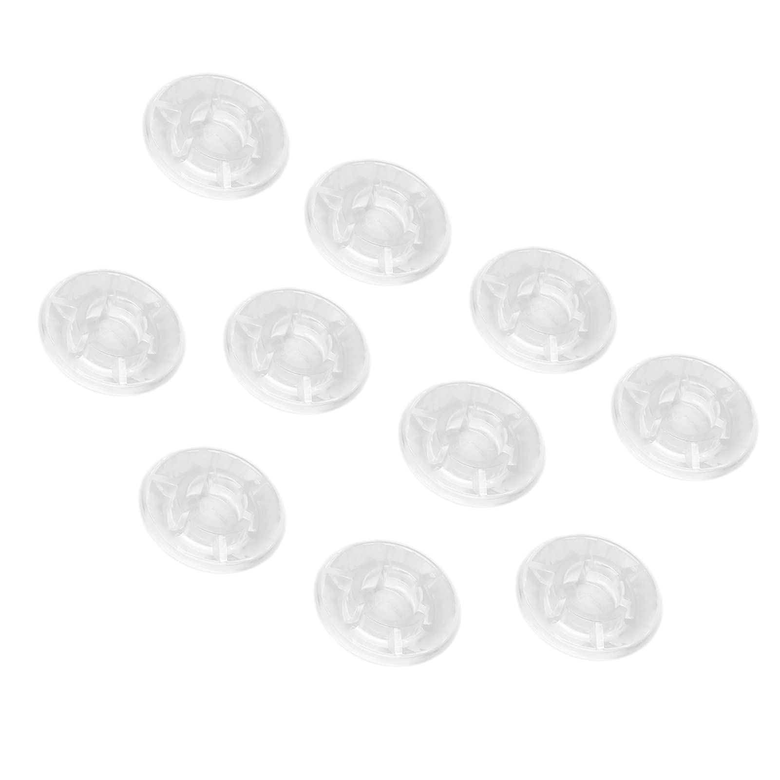 Pedal Toppers Universal transparente interruptor de pie cubierta de uñas plástico 10 Uds de moda para músicos para Pedal de efecto de guitarra