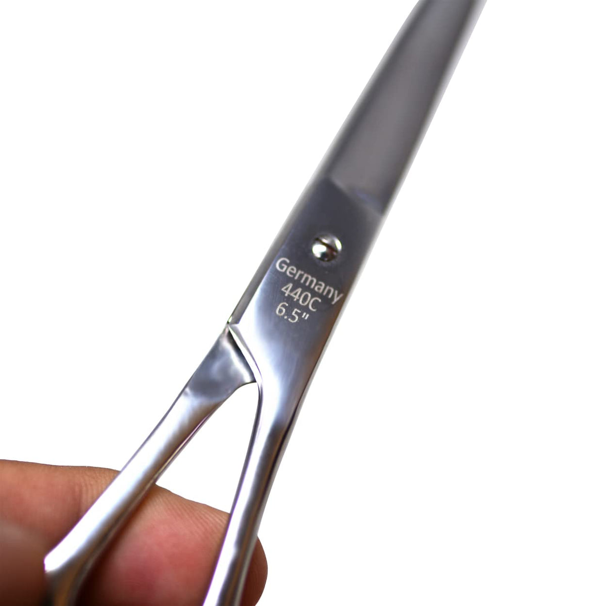 XPERSIS PRO - Tijeras de peluquero afiladas de 16,5 cm, de acero ligero fabricado en Alemania con soporte para dedos