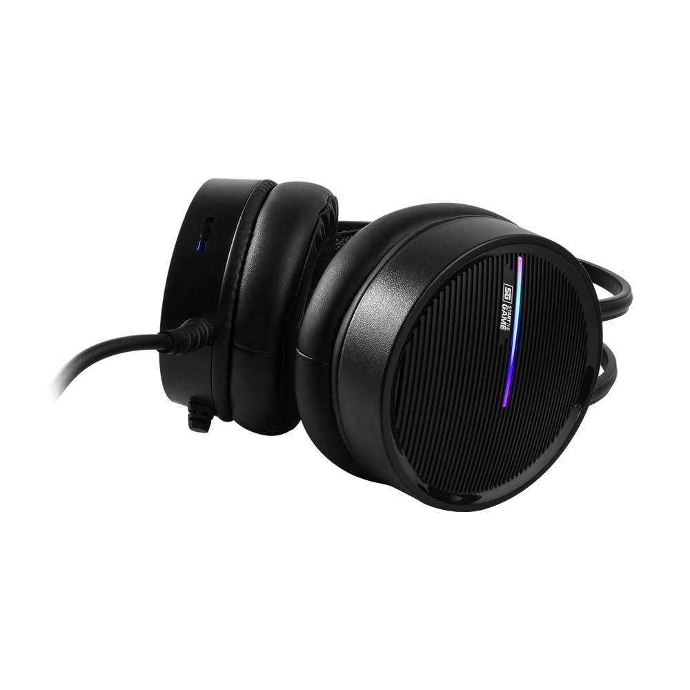 Diadema Jugador Vorago HS-502 Negro RGB 50 Mm