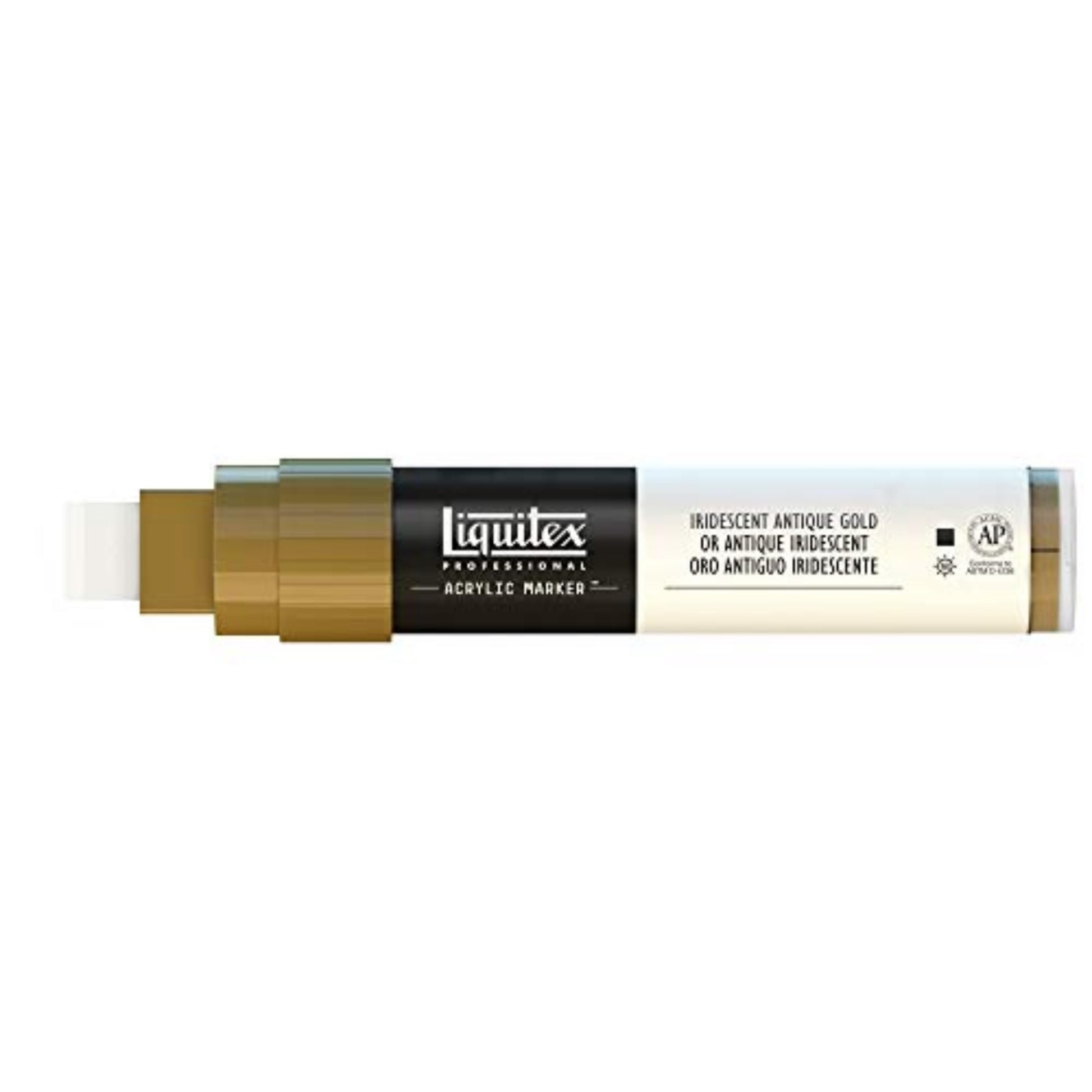 Liquitex Professional Wide Marcador Acrílico, Dorado (Iridescent Antique Gold - 237), 15mm, 1 Unidad