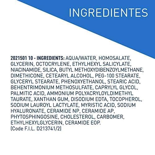 CeraVe Loción Hidratante de Rostro FPS25 |52ml| Hidratante facial diario con protector solar | Libre de fragancia
