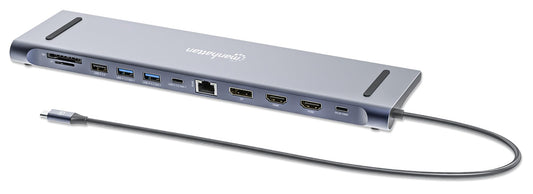 Manhattan USB-C Dock/HUB/Reader 10-Port