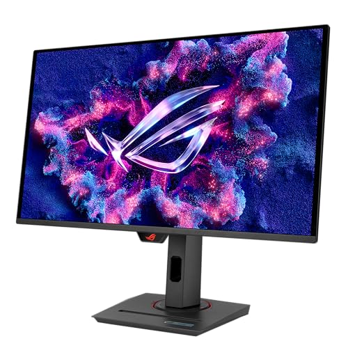 ASUS ROG Strix Monitor para Juegos QD-OLED de 26.5" 1440P (XG27ACDNG) -QHD (2560 x 1440), 360Hz, 0.03ms, disipador térmico Personalizado, OLED Care+, Compatible con G-Sync, 99% DCI-P3, DisplayWidget