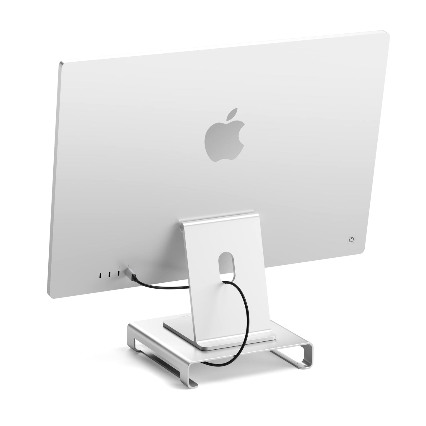 Soporte de Aluminio SATECHI Plata con Conectividad Tipo-C para Apple Studio Display e iMac