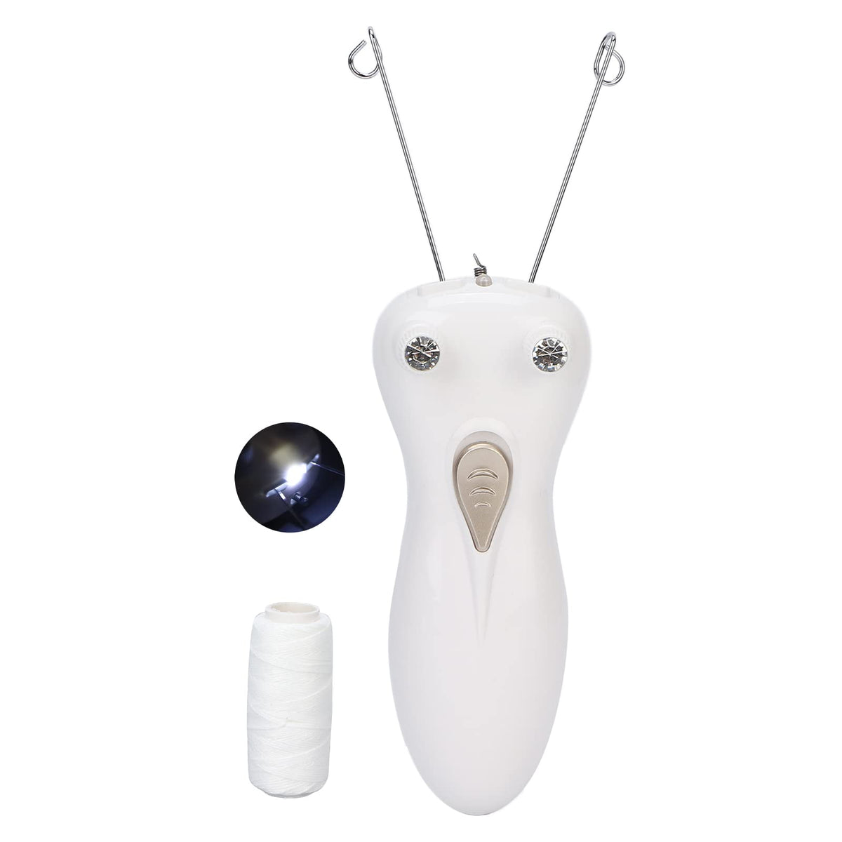 Depiladora Facial, Depiladora de Belleza Personal para Damas, Depiladora Eléctrica Inalámbrica de Hilo de Algodón para Labios Superiores, Mejillas, Mentón, Brazo, Pierna, Depilación sin Dolor