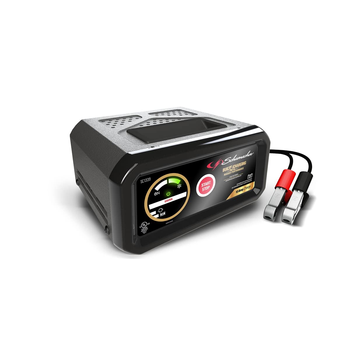 Schumacher SC1339 Cargador de batería completamente automático de 12 V y mantenedor de 10 A