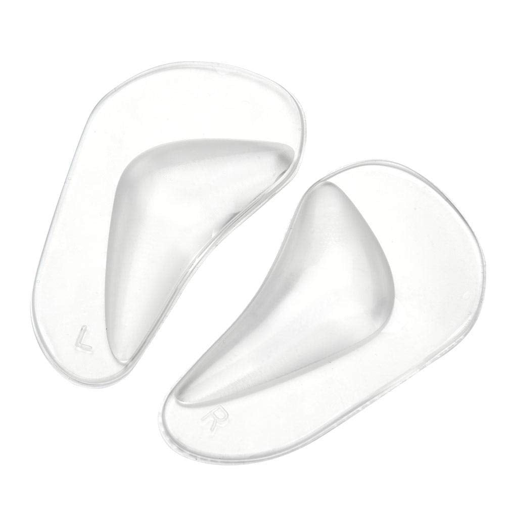 Almohadillas Ortopédicas de Silicona para Pies, Plantillas Ortopédicas, Soporte de Arco Ortopédico, Plantilla Pie Plano, Almohadillas para Plantillas de Zapatos (Transparente)