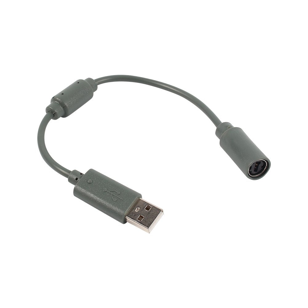 Mando Con Cable Usb de Repuesto Cable Adaptador de Conexión Breakaway para Xbox360(Gris)