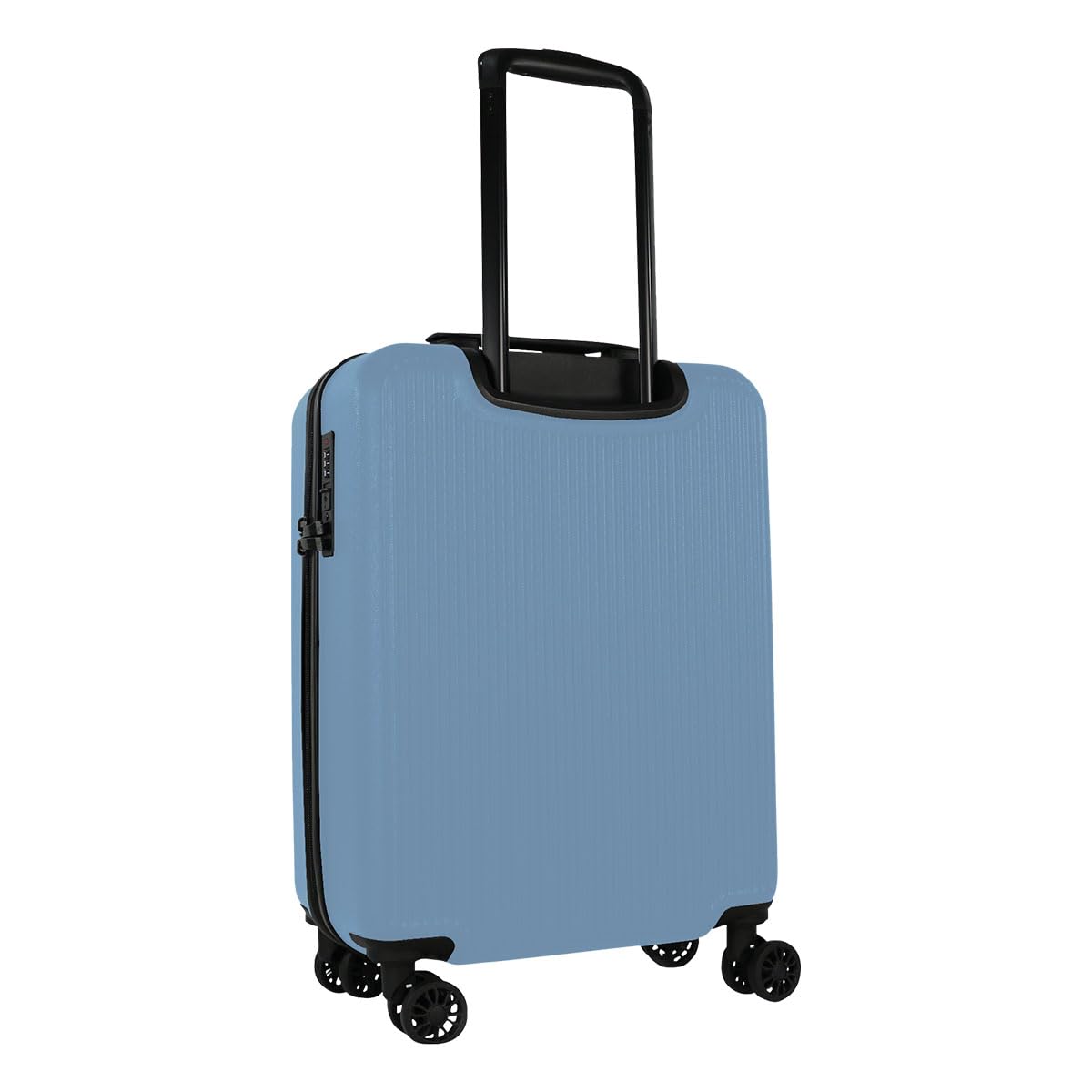 Bagiau Maleta de viaje carry on 20" rígida con 8 ruedas y candado integrado - Color azul pastel
