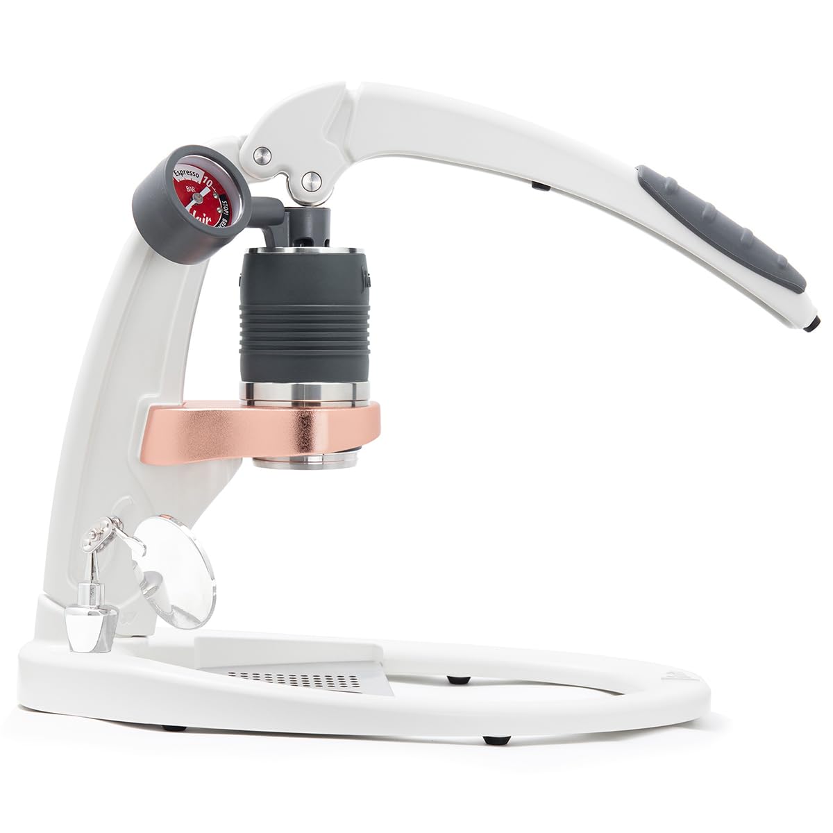Máquina de Café Espresso Flair PRO 3 blanco con Palanca Manual y Cabezal de Acero Inoxidable